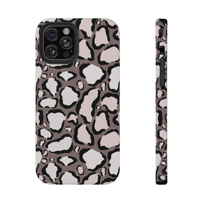 Chic Leopard Print Phone Case – MagSafe Compatible for iPhone & Samsung Galaxy