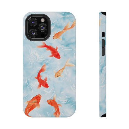 Koi Fish Pond Phone Case – MagSafe Compatible for iPhone & Samsung Galaxy