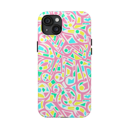 Retro 80's Style Music Graphic Phone Case - iPhone 11-15 All Sizes