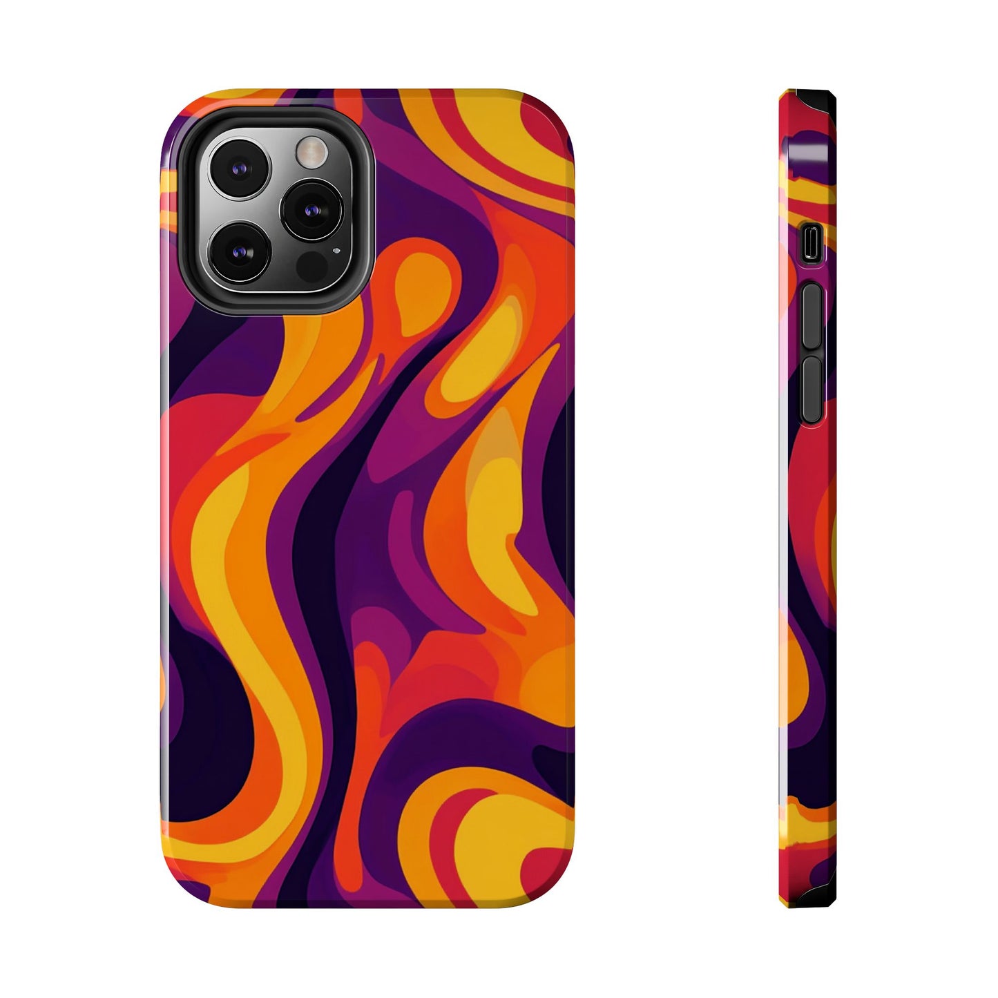 Vibrant Abstract Swirl iPhone Case – iPhone 11-16 - Premium Protection- MagSafe Compatible