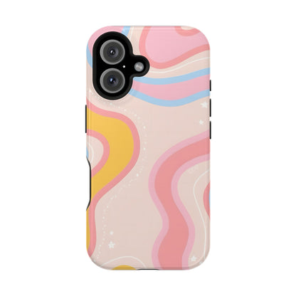 Pastel Dreamy Waves Phone Case – MagSafe Compatible for iPhone & Samsung Galaxy