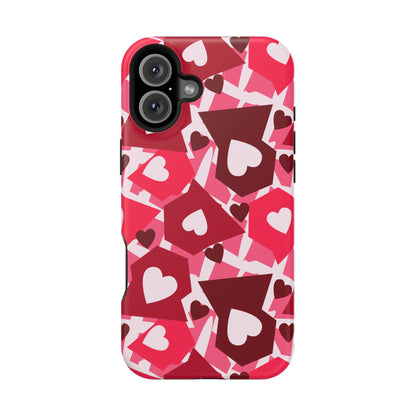 Pink Social Love Icons Phone Case – MagSafe Compatible for iPhone & Samsung Galaxy