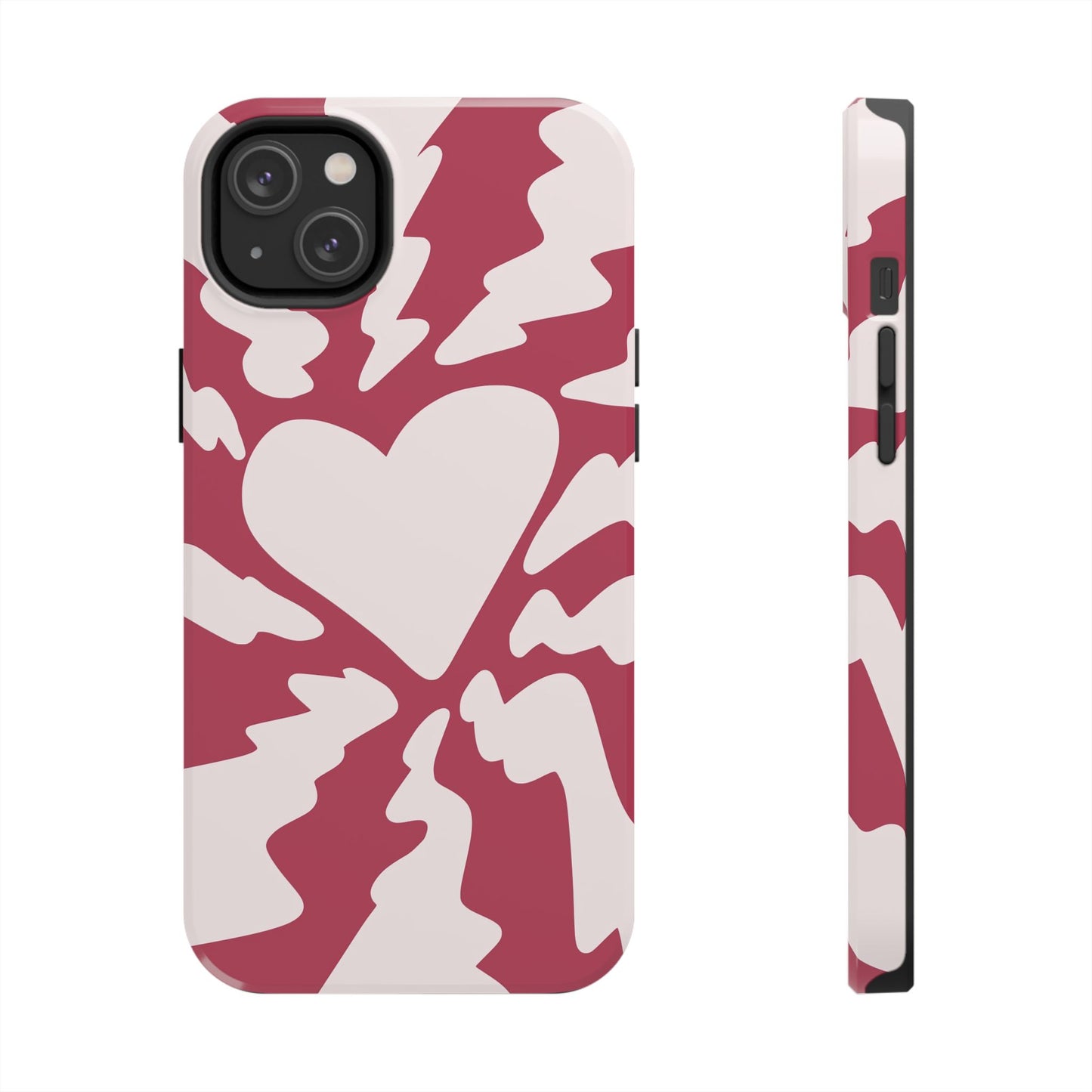 Cute Simplistic Heart Design for iPhone 11-15 All Sizes