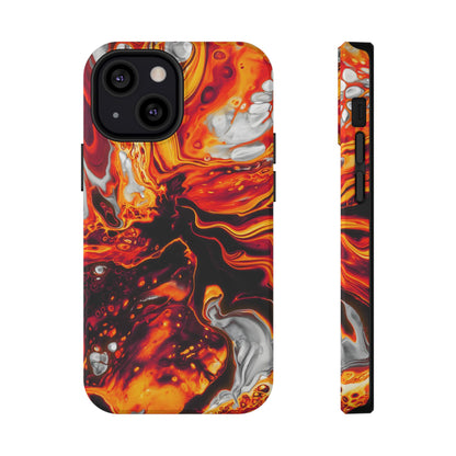 Molten Lava Abstract Phone Case – MagSafe Compatible for iPhone & Samsung Galaxy
