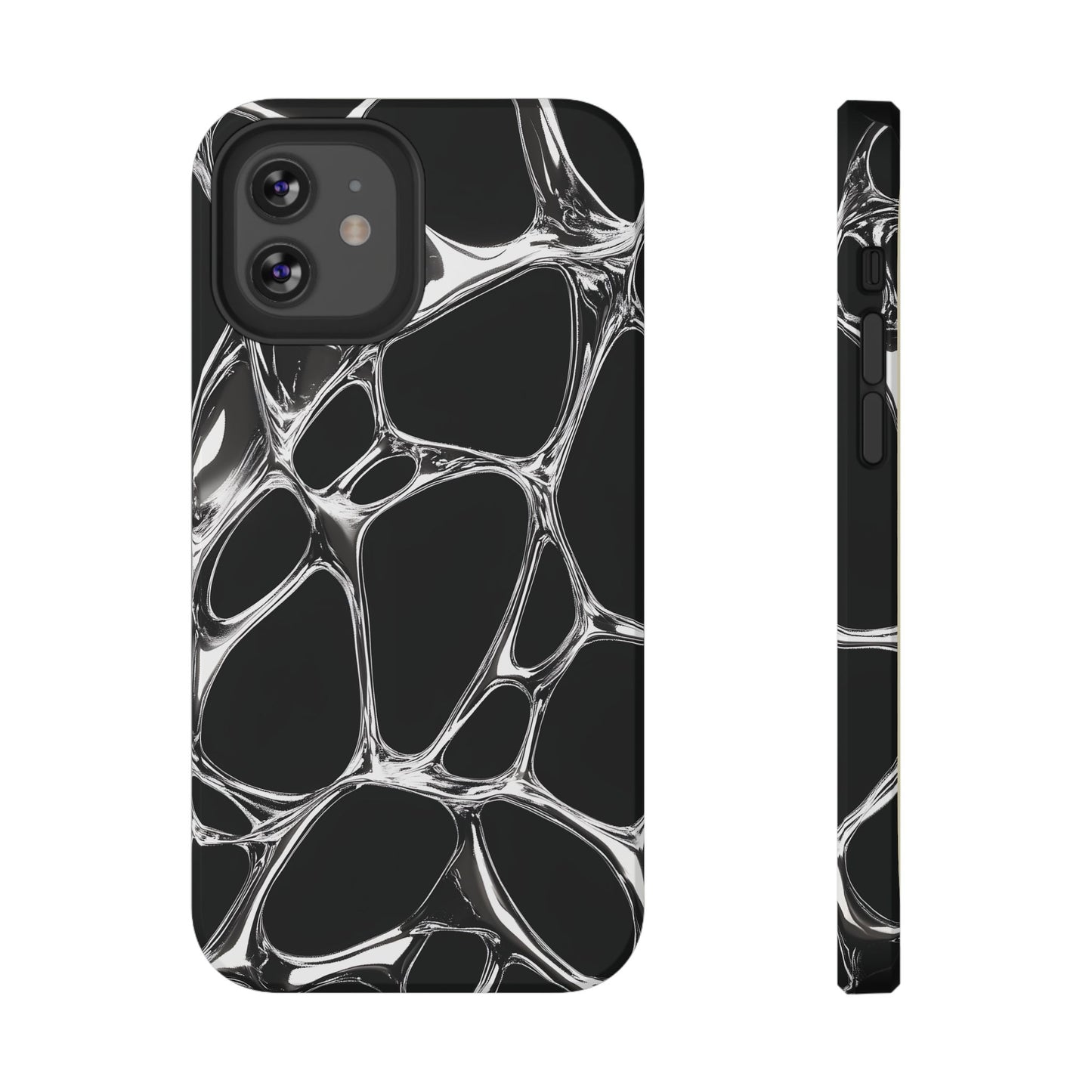 Liquid Metal Abstract Phone Case – MagSafe Compatible for iPhone & Samsung Galaxy