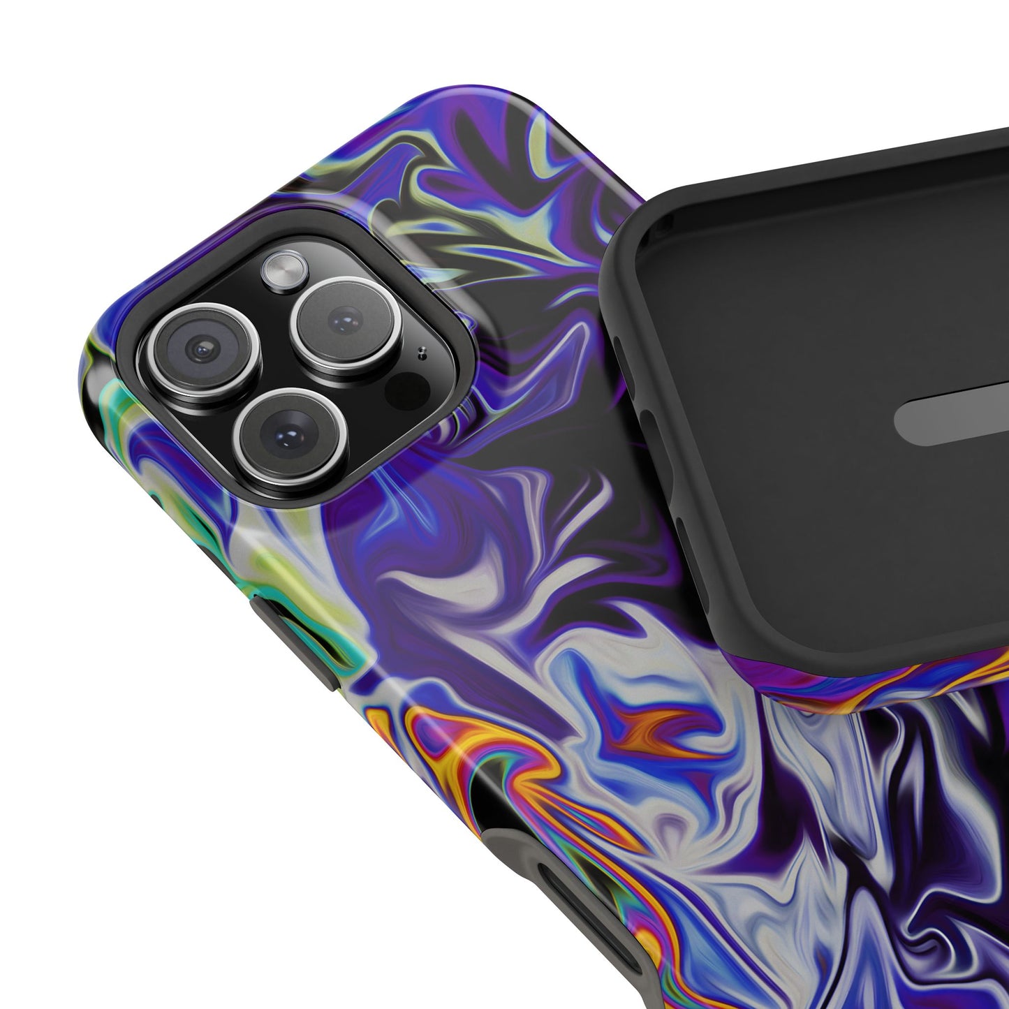 Dark Cosmic Swirl Phone Case – MagSafe Compatible for iPhone & Samsung Galaxy