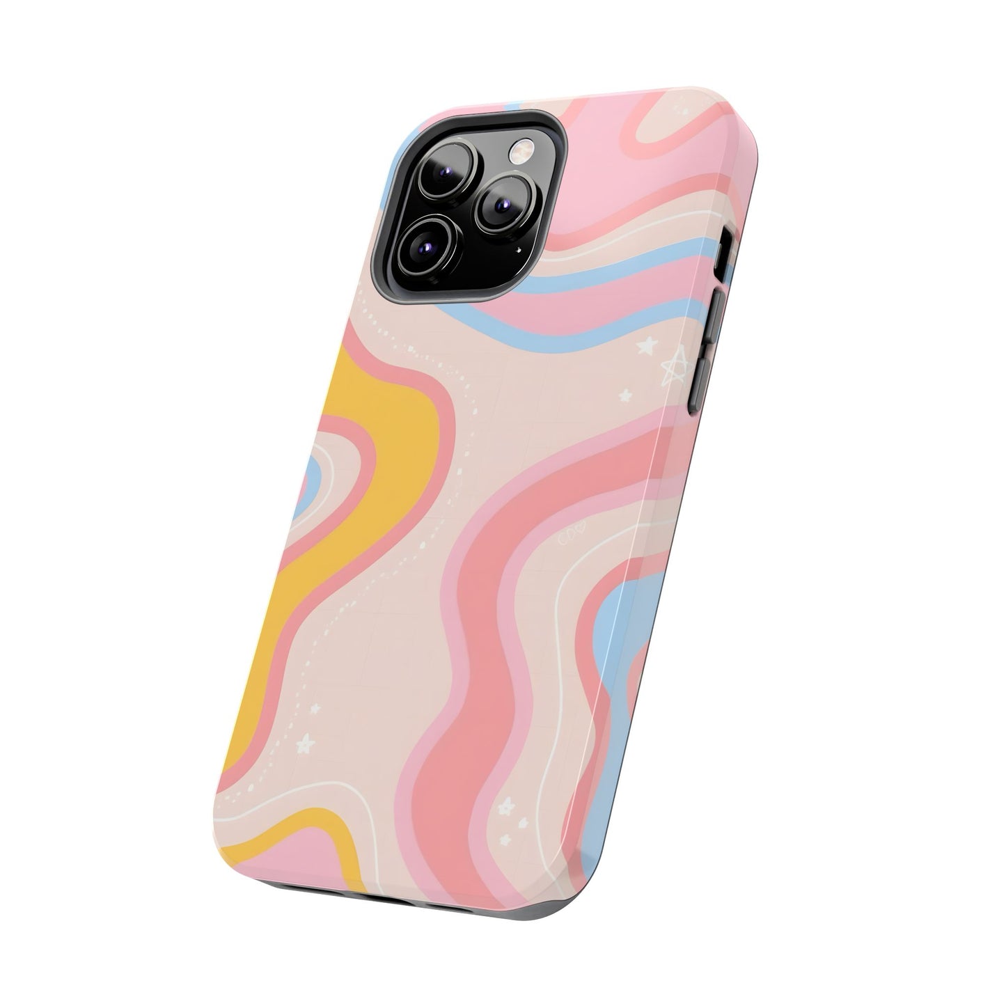 Retro Pastel Swirl iPhone Case – Stylish Design with Enhanced Protection - iPhone 11-16 MagSafe