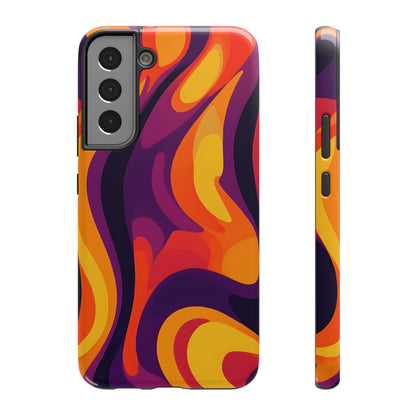 Fiery Abstract Swirls Phone Case – MagSafe Compatible for iPhone & Samsung Galaxy