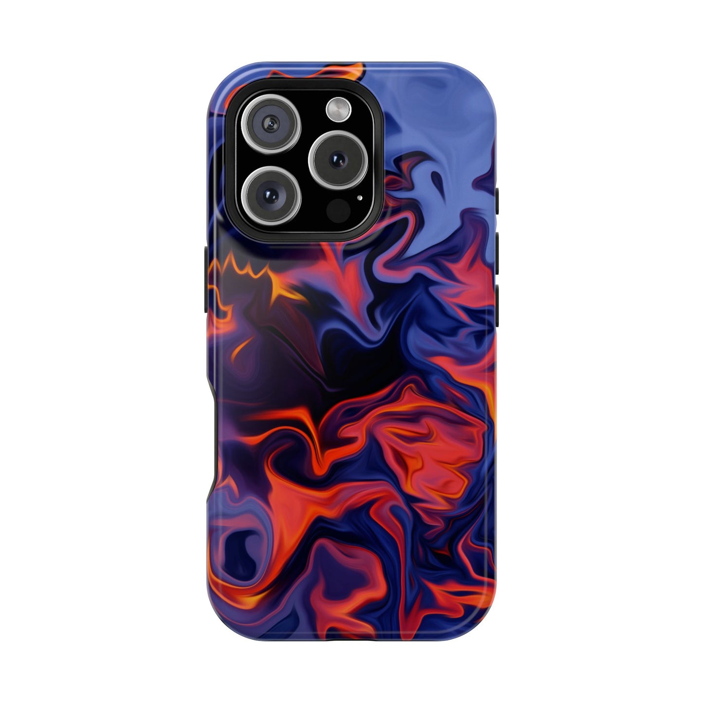 Fiery Swirl Abstract Phone Case – MagSafe Compatible for iPhone & Samsung Galaxy