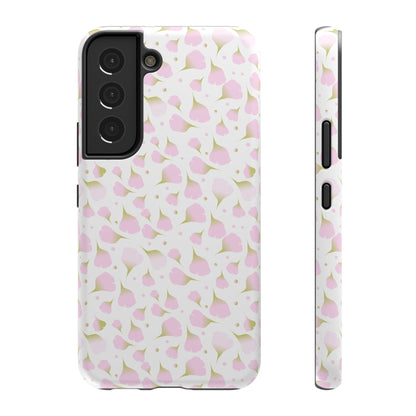 Soft Pink Petal Pattern Phone Case – MagSafe Compatible for iPhone & Samsung Galaxy