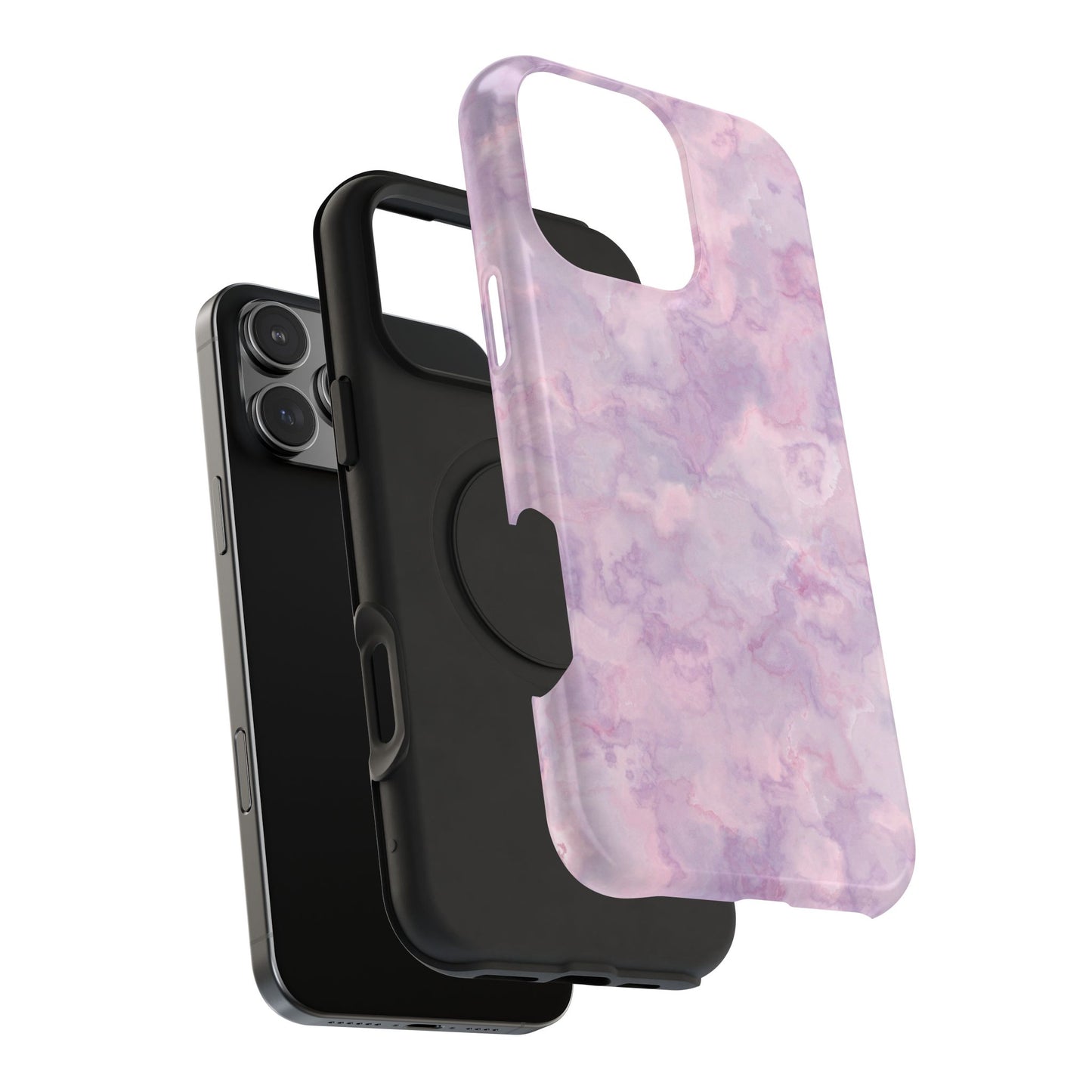 Lavender Dream Marble Phone Case – MagSafe Compatible for iPhone & Samsung Galaxy