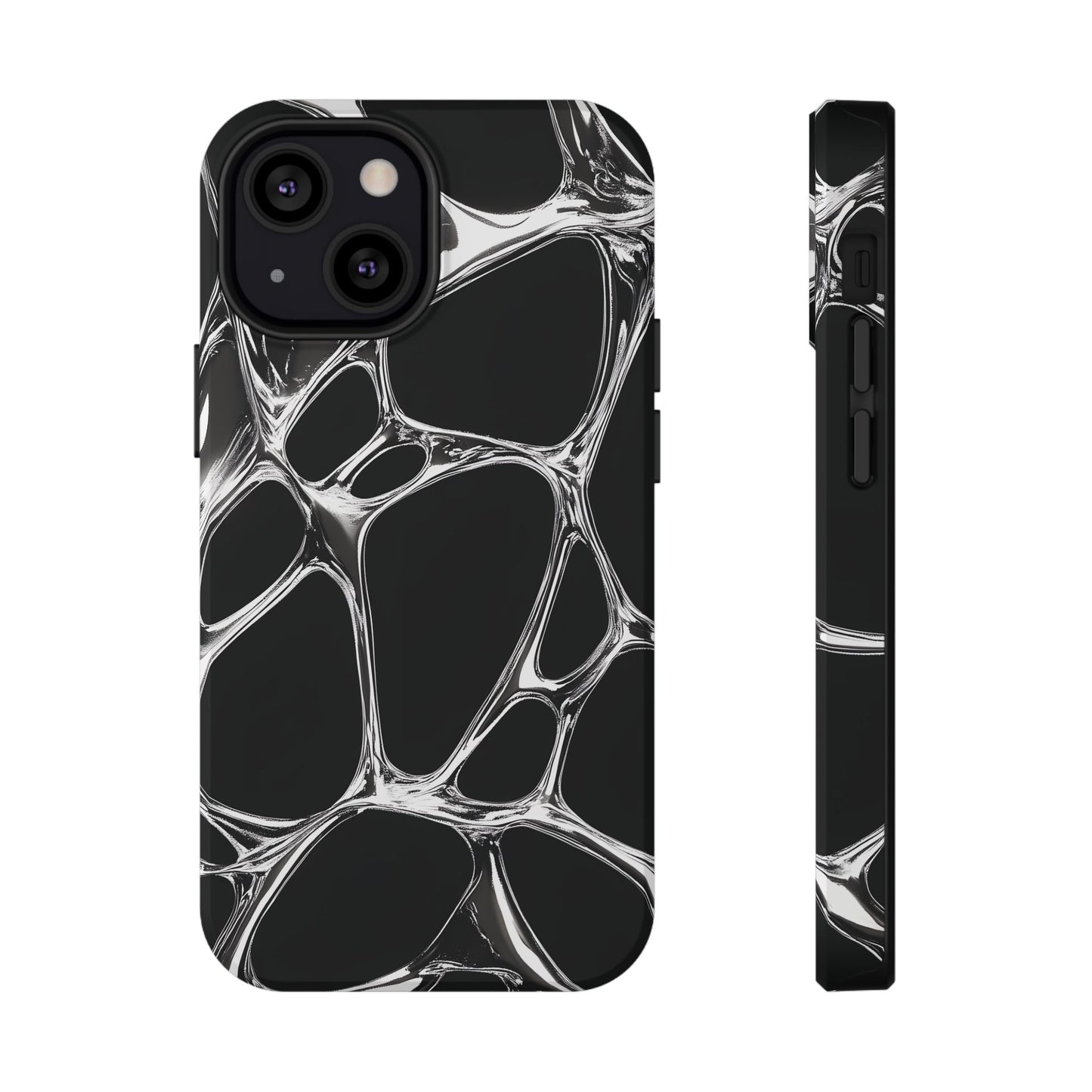 Liquid Metal Abstract Phone Case – MagSafe Compatible for iPhone & Samsung Galaxy