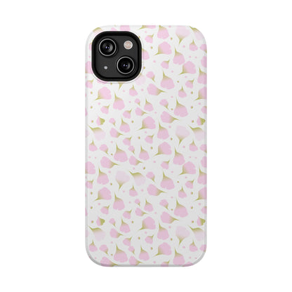 Soft Pink Petal Pattern Phone Case – MagSafe Compatible for iPhone & Samsung Galaxy