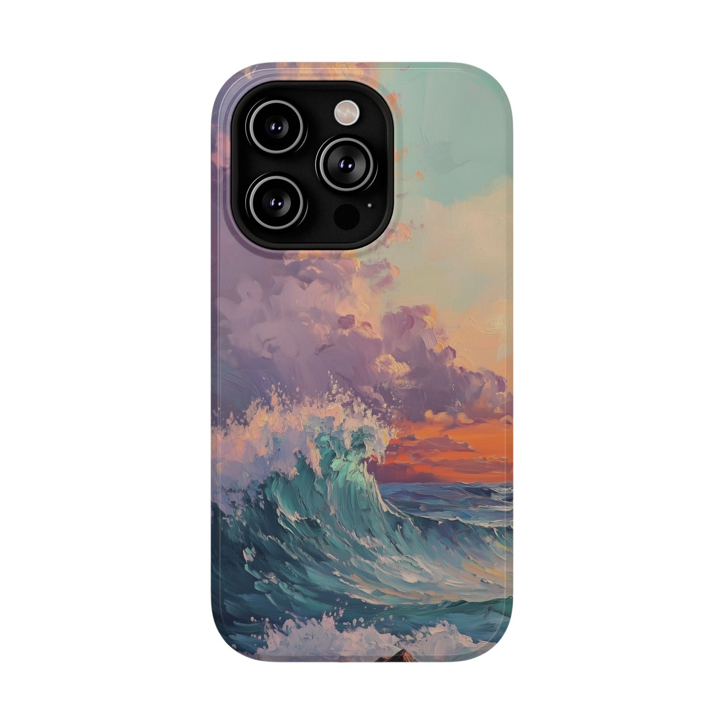 Ocean Sunset Waves Phone Case – MagSafe Compatible for iPhone & Samsung Galaxy