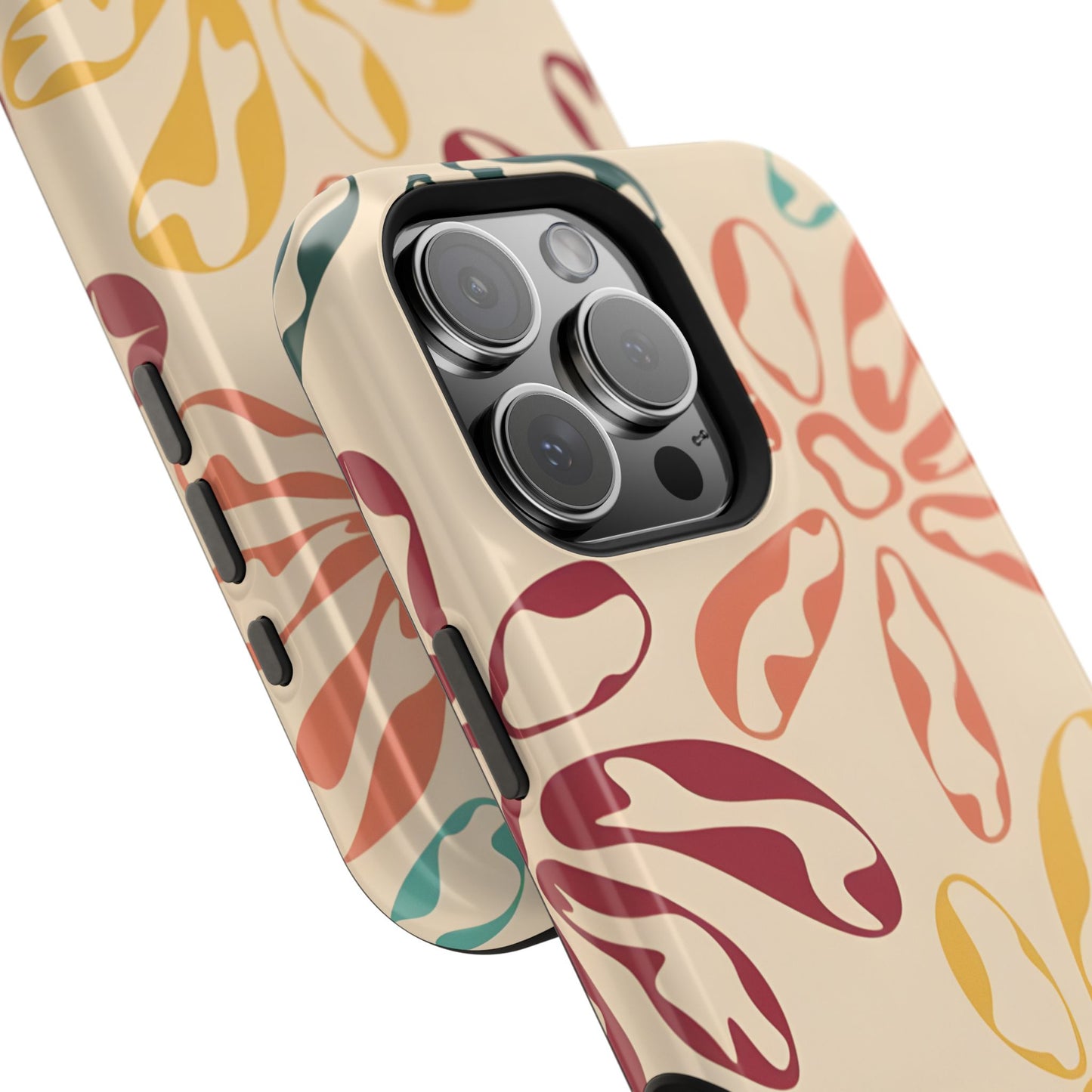 Retro Groovy Floral Phone Case – MagSafe Compatible for iPhone & Samsung Galaxy