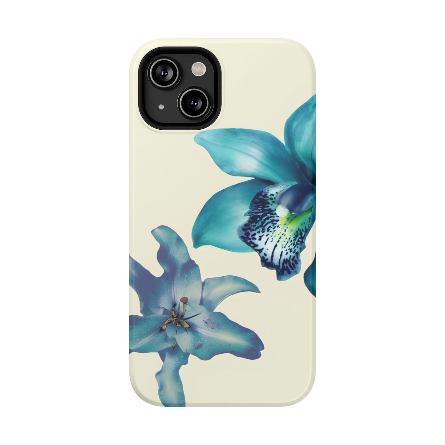Blue Orchid Floral Phone Case – MagSafe Compatible for iPhone & Samsung Galaxy