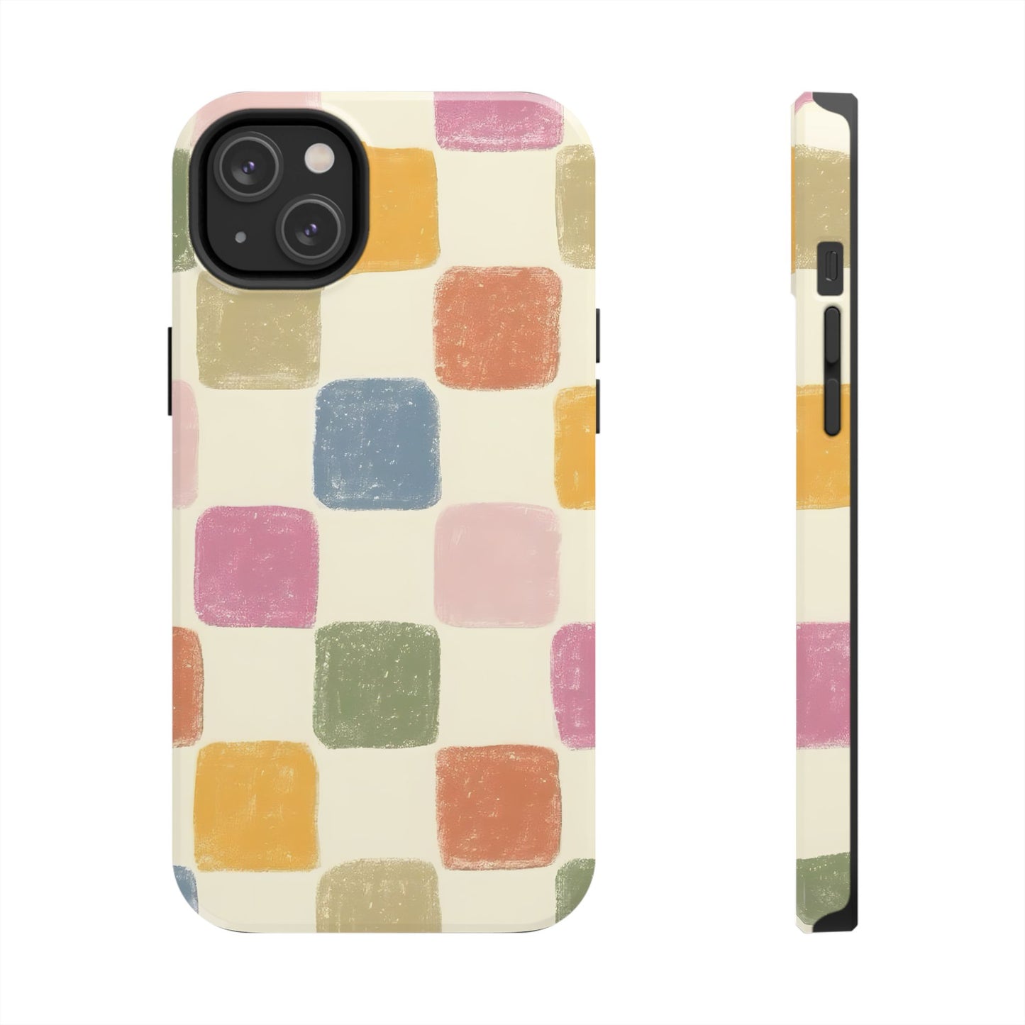 Pastel Checkered Tough Phone Case - iPhone 15-11 All Sizes