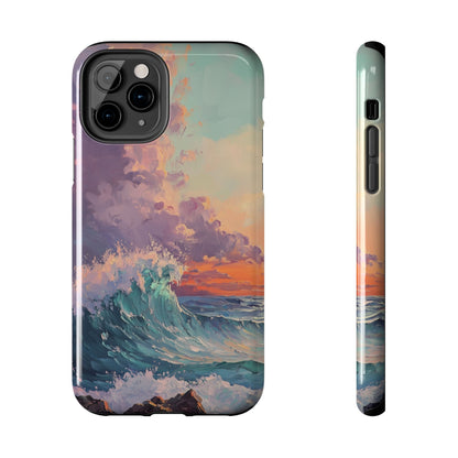 Painterly Waves Tough Phone Case - iPhone 15-11 All Sizes