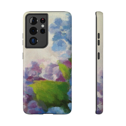 Hydrangea Dream Phone Case – Artistic Floral Design, MagSafe Compatible for iPhone & Samsung Galaxy