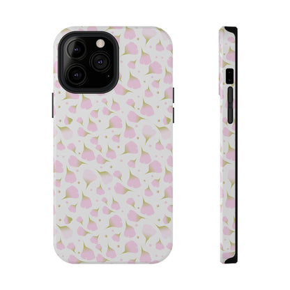 Soft Pink Petal Pattern Phone Case – MagSafe Compatible for iPhone & Samsung Galaxy