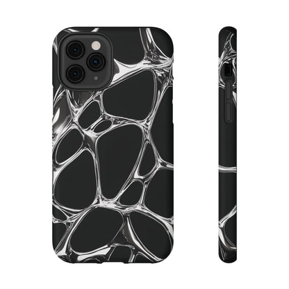 Liquid Metal Abstract Phone Case – MagSafe Compatible for iPhone & Samsung Galaxy
