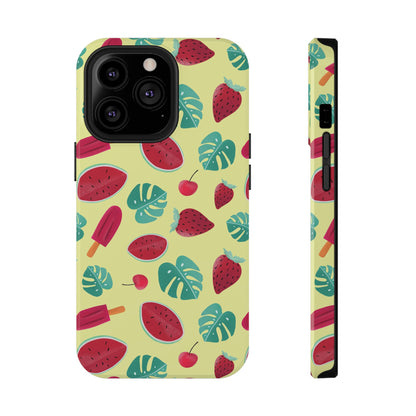 Tropical Summer Fruits Phone Case – MagSafe Compatible for iPhone & Samsung Galaxy