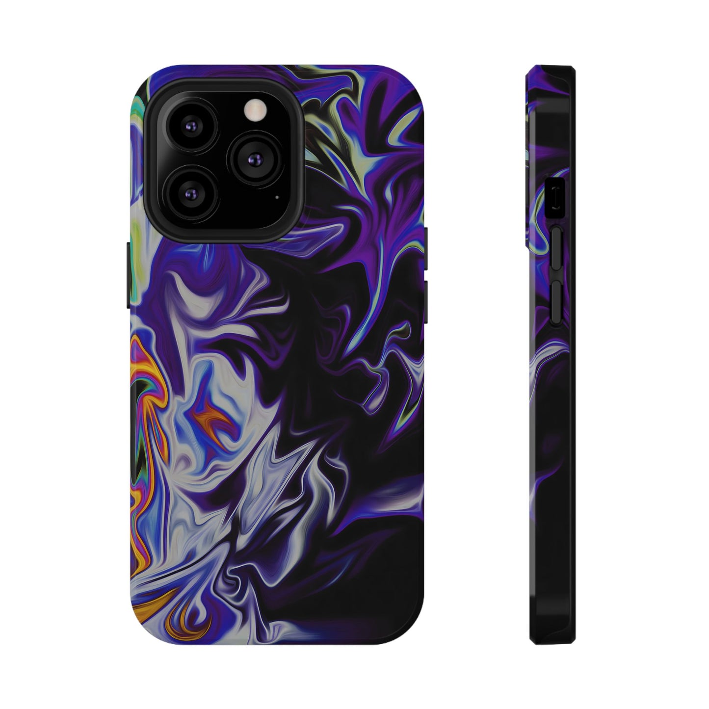 Dark Cosmic Swirl Phone Case – MagSafe Compatible for iPhone & Samsung Galaxy