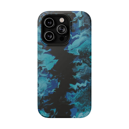 Deep Ocean Swirl Phone Case – MagSafe Compatible for iPhone & Samsung Galaxy