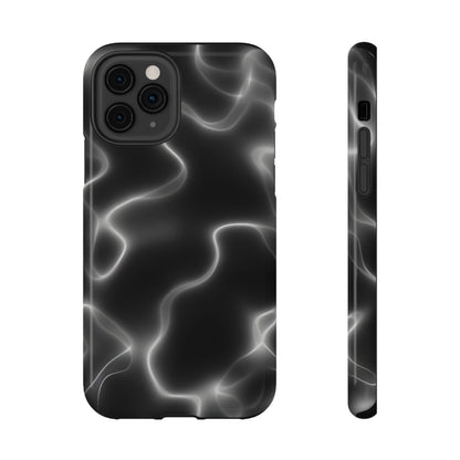 Electric Black Glow Phone Case – MagSafe Compatible for iPhone & Samsung Galaxy