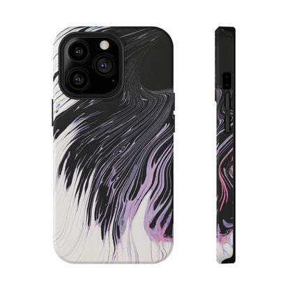 Waves of Ink Abstract Brush Phone Case – MagSafe Compatible for iPhone & Samsung Galaxy
