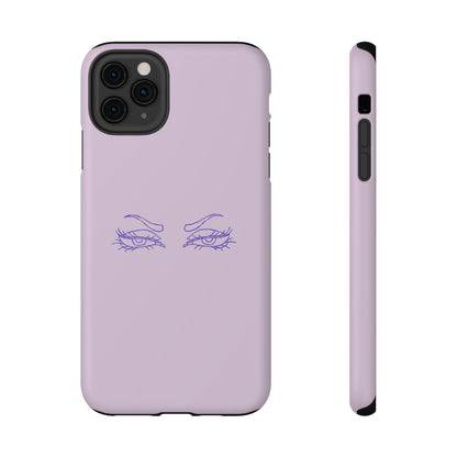 Sassy Line Art Eyes Phone Case – MagSafe Compatible for iPhone & Samsung Galaxy