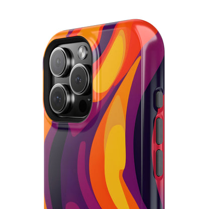 Fiery Abstract Swirls Phone Case – MagSafe Compatible for iPhone & Samsung Galaxy