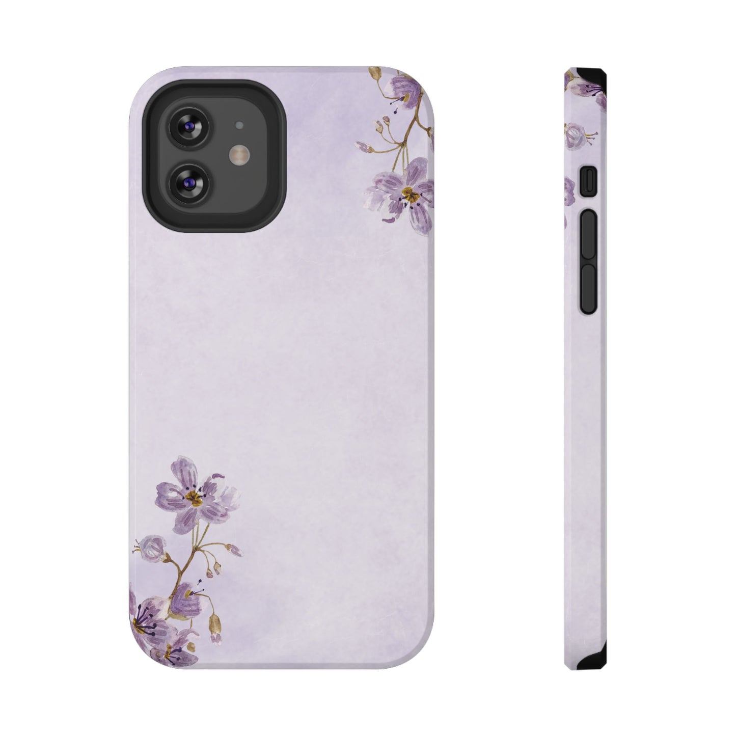 Lavender Blossom Minimal Floral Phone Case – MagSafe Compatible for iPhone & Samsung Galaxy