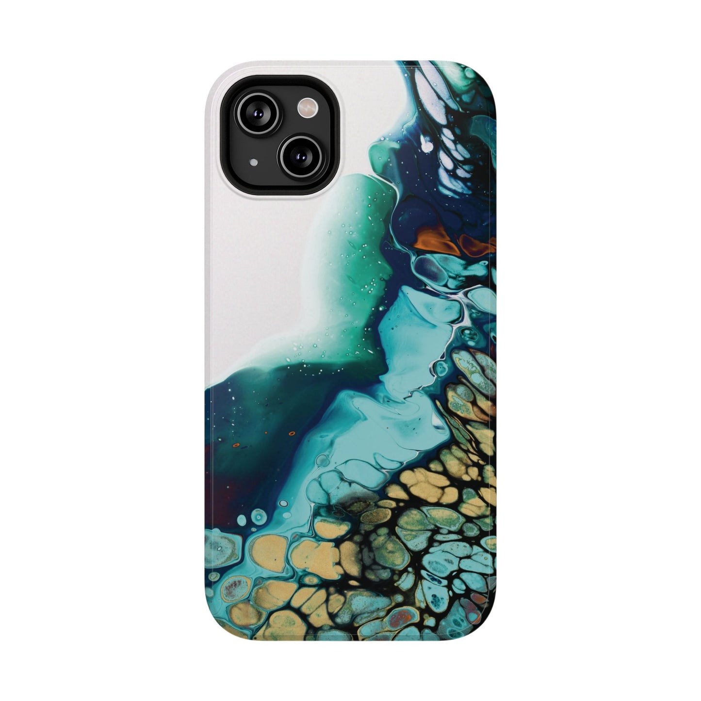Ocean Reef Abstract Flow Phone Case – MagSafe Compatible for iPhone & Samsung Galaxy