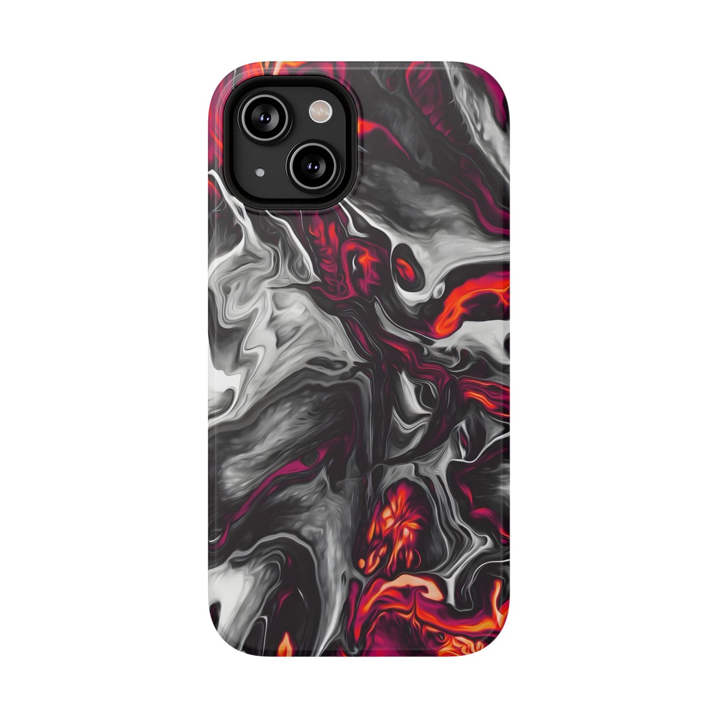 Dark Marble Swirl Phone Case – MagSafe Compatible for iPhone & Samsung Galaxy