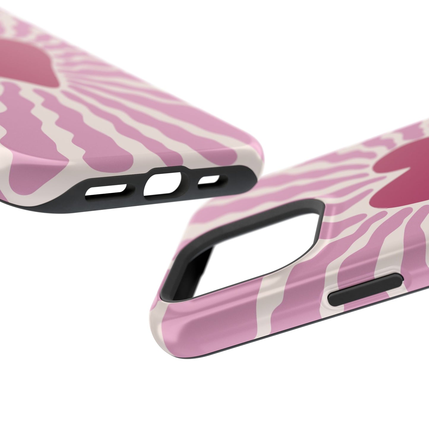 Retro Radiant Heart Phone Case – MagSafe Compatible for iPhone & Samsung Galaxy
