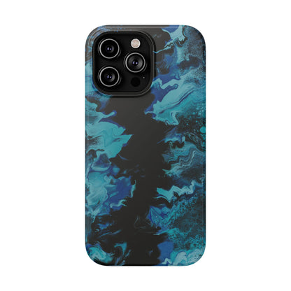 Deep Ocean Swirl Phone Case – MagSafe Compatible for iPhone & Samsung Galaxy
