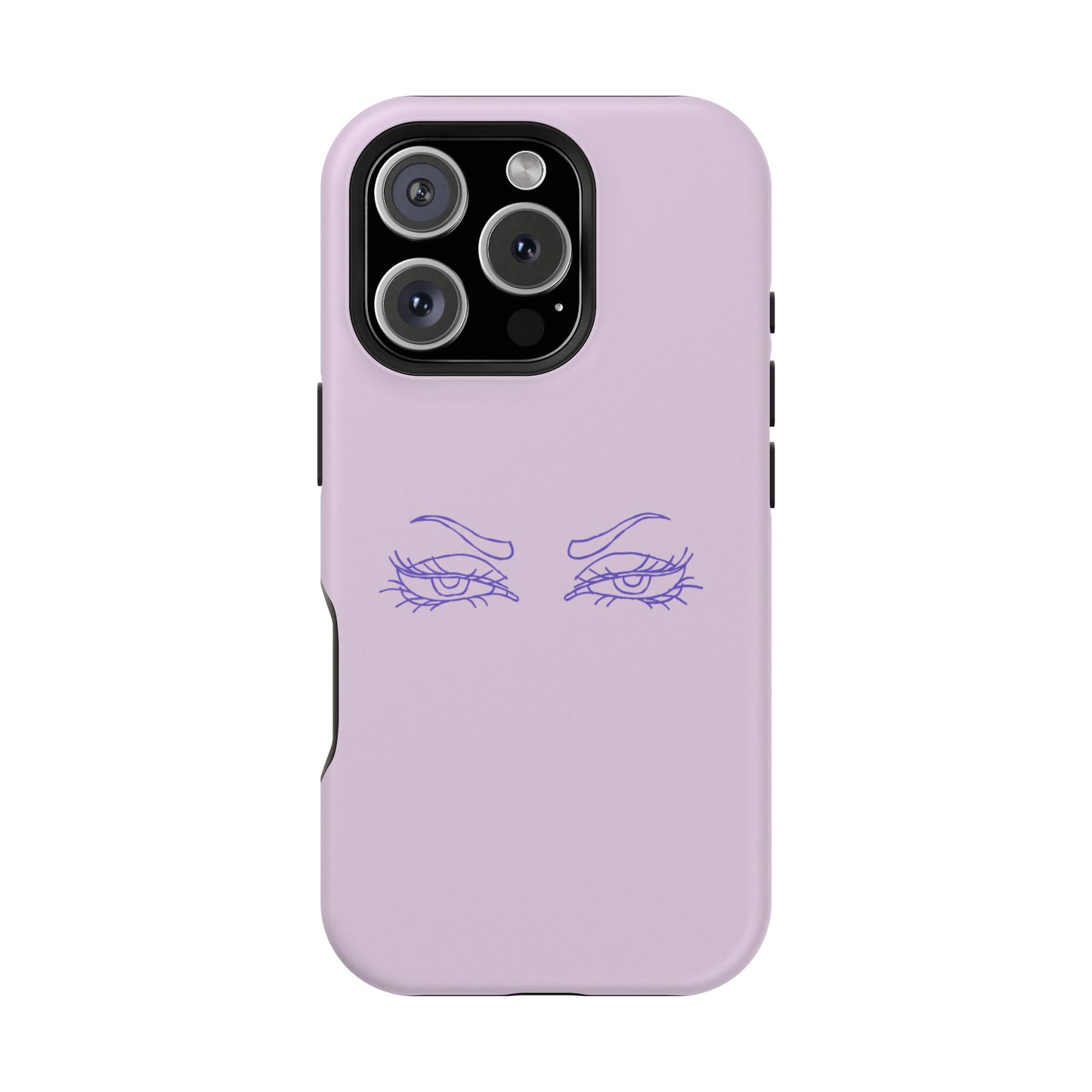 Sassy Line Art Eyes Phone Case – MagSafe Compatible for iPhone & Samsung Galaxy
