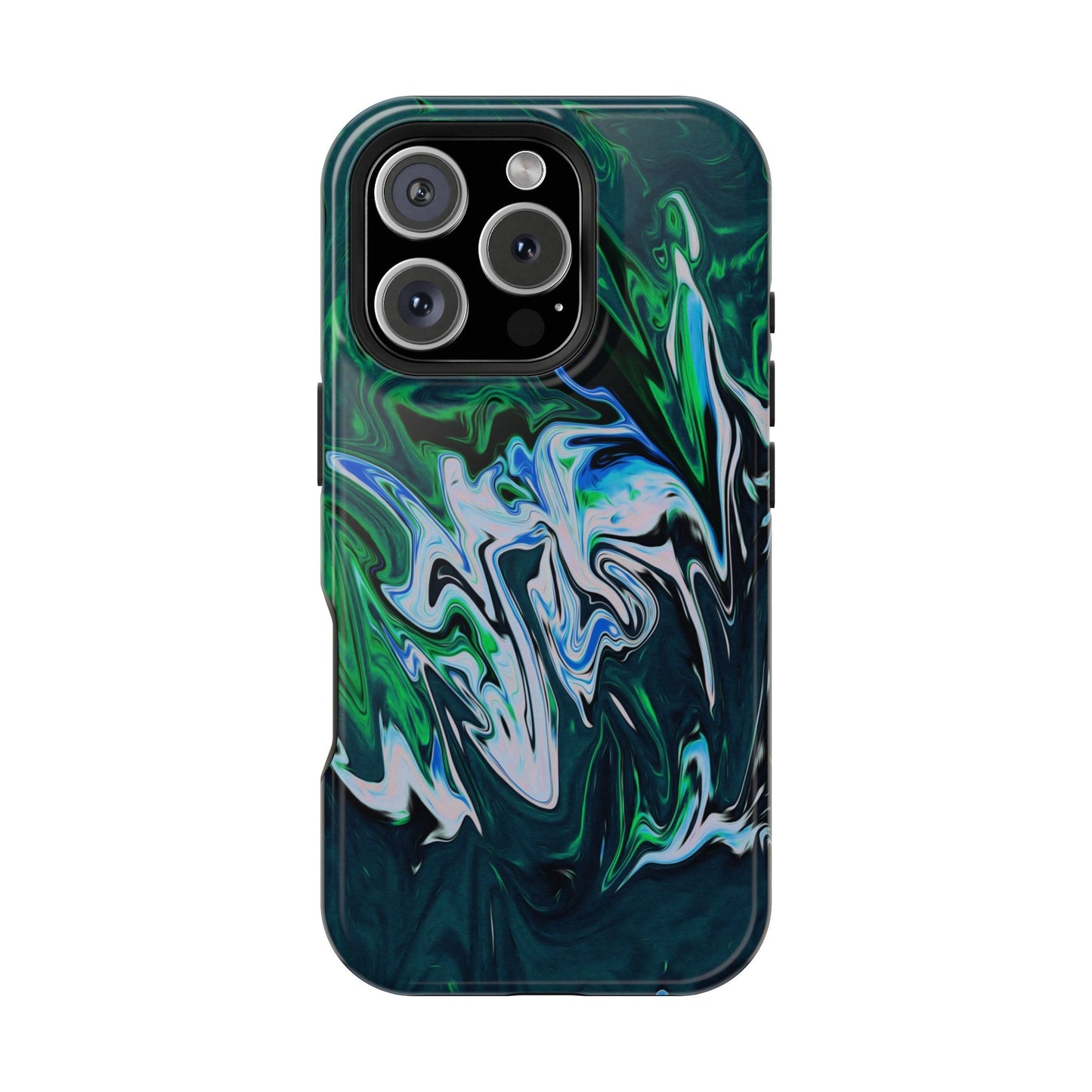 Prismatic Holographic Swirl Phone Case – MagSafe Compatible for iPhone & Samsung Galaxy