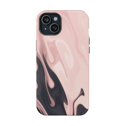 Blush Noir Ink Flow Phone Case – MagSafe Compatible for iPhone & Samsung Galaxy