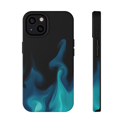 Blue Flame Energy Phone Case – MagSafe Compatible for iPhone & Samsung Galaxy