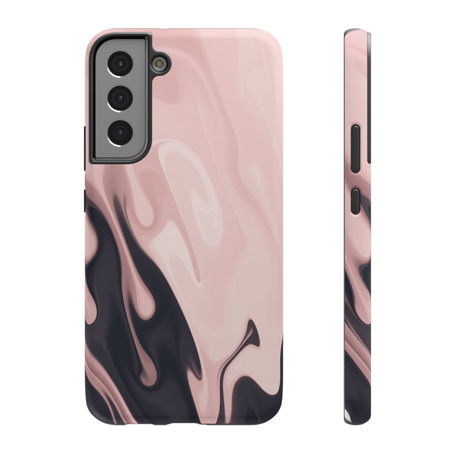 Blush Noir Ink Flow Phone Case – MagSafe Compatible for iPhone & Samsung Galaxy