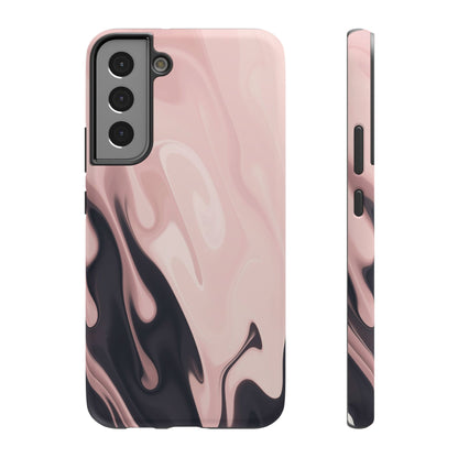 Blush Noir Ink Flow Phone Case – MagSafe Compatible for iPhone & Samsung Galaxy