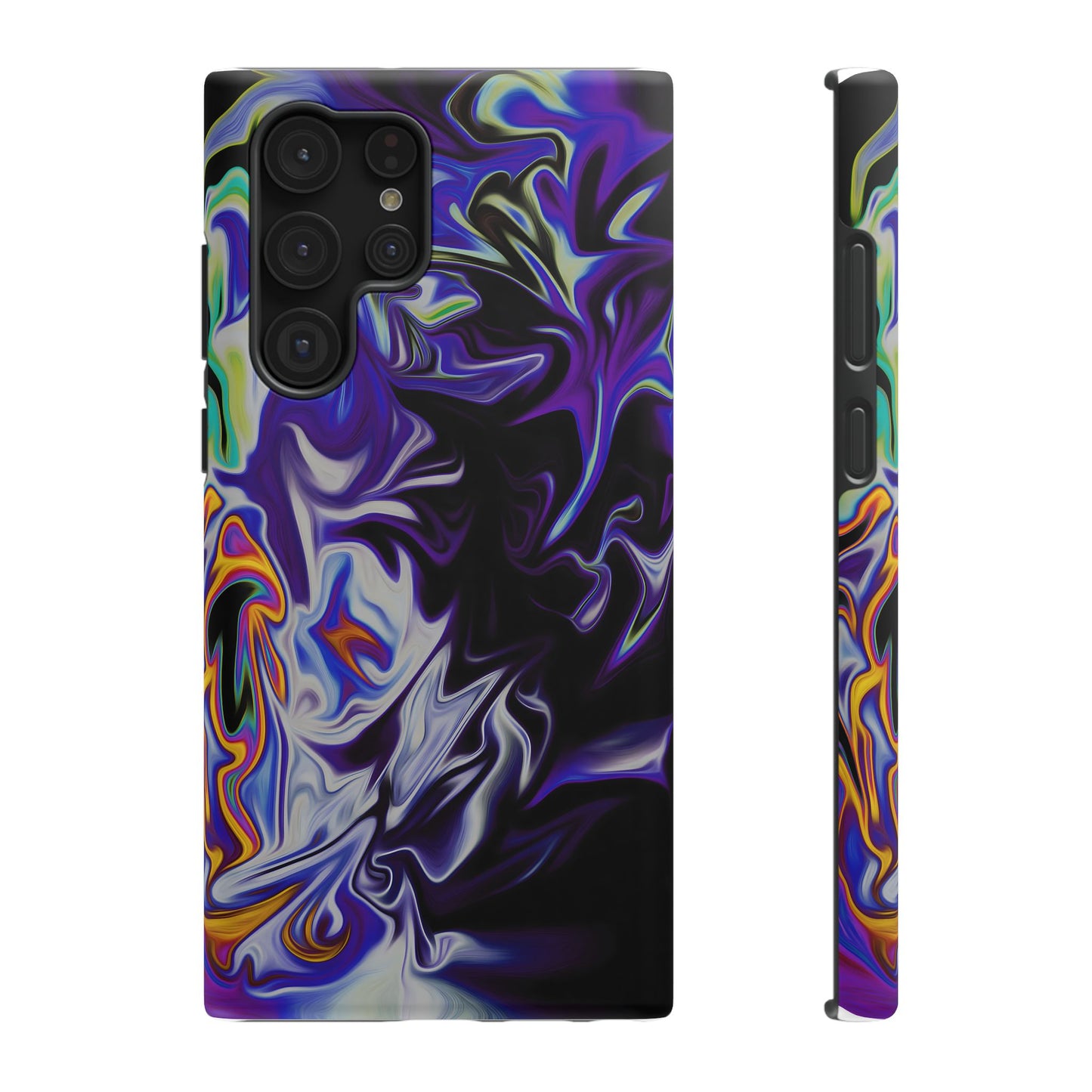 Dark Cosmic Swirl Phone Case – MagSafe Compatible for iPhone & Samsung Galaxy