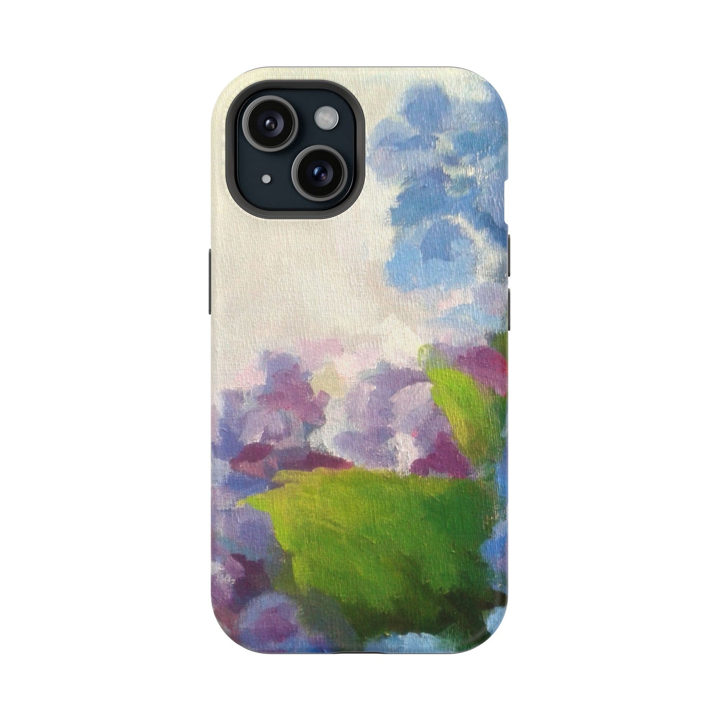 Hydrangea Dream Phone Case – Artistic Floral Design, MagSafe Compatible for iPhone & Samsung Galaxy