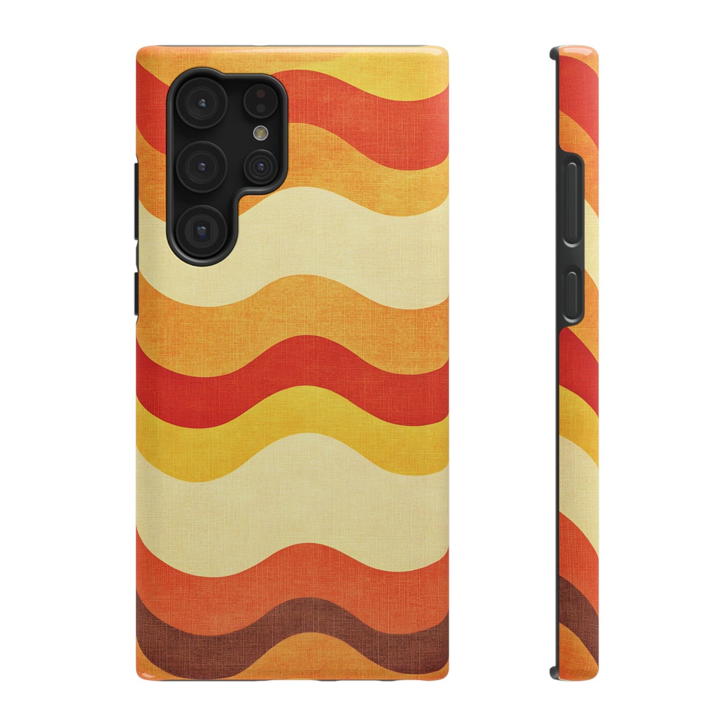 Retro Sunset Waves Phone Case – MagSafe Compatible for iPhone & Samsung Galaxy