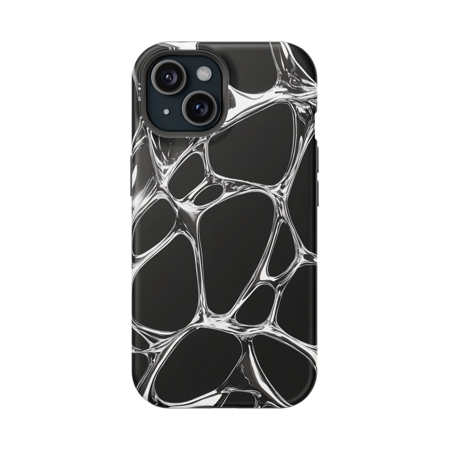 Liquid Metal Abstract Phone Case – MagSafe Compatible for iPhone & Samsung Galaxy