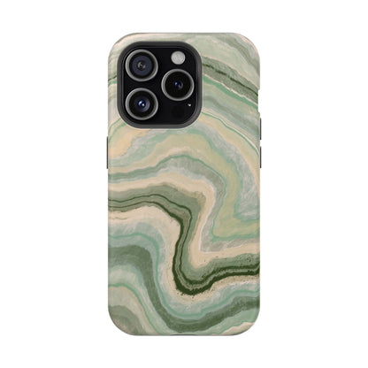 Earthy Agate Stone Phone Case – MagSafe Compatible for iPhone & Samsung Galaxy