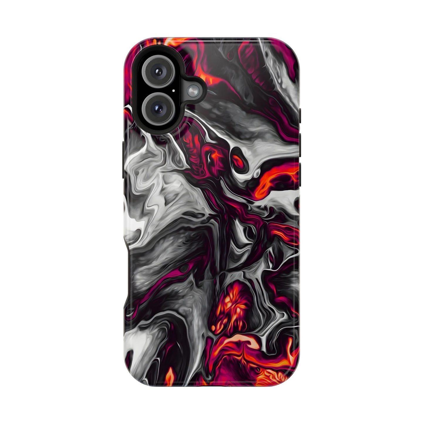 Dark Marble Swirl Phone Case – MagSafe Compatible for iPhone & Samsung Galaxy