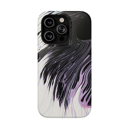 Waves of Ink Abstract Brush Phone Case – MagSafe Compatible for iPhone & Samsung Galaxy